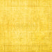 Square Persian Yellow Traditional Rug, tr3772yw