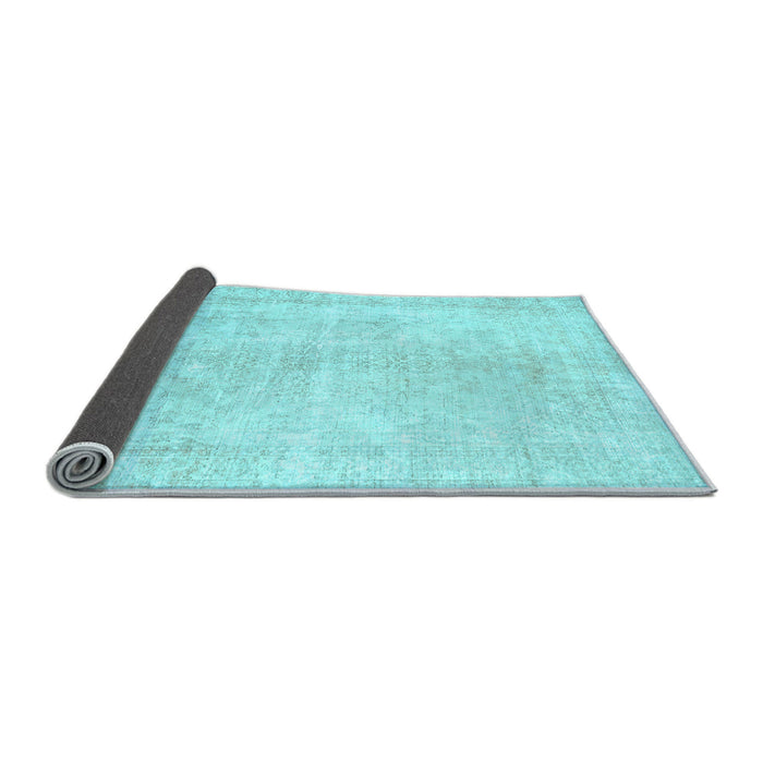 Sideview of Persian Light Blue Traditional Rug, tr3772lblu