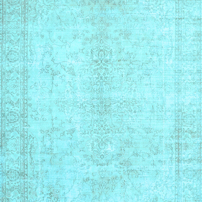 Machine Washable Persian Light Blue Traditional Rug, wshtr3772lblu