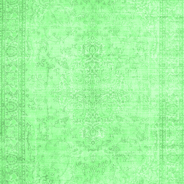 Machine Washable Persian Emerald Green Traditional Area Rugs, wshtr3772emgrn