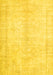 Machine Washable Persian Yellow Traditional Rug, wshtr3772yw