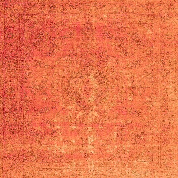 Serging Thickness of Persian Orange Traditional Rug, tr3773org