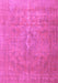 Machine Washable Persian Purple Traditional Area Rugs, wshtr3773pur
