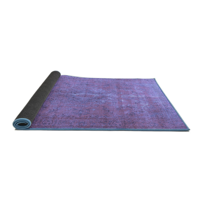 Sideview of Persian Blue Traditional Rug, tr3773blu