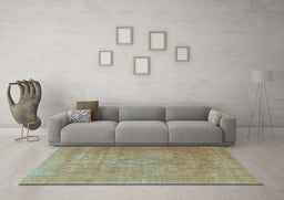 Machine Washable Persian Light Blue Traditional Rug in a Living Room, wshtr3773lblu