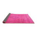 Sideview of Persian Pink Traditional Rug, tr3773pnk