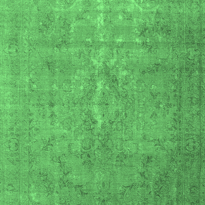 Machine Washable Persian Emerald Green Traditional Area Rugs, wshtr3773emgrn