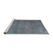 Sideview of Machine Washable Traditional Light Slate Gray Rug, wshtr3774
