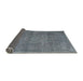 Sideview of Traditional Light Slate Gray Persian Rug, tr3774