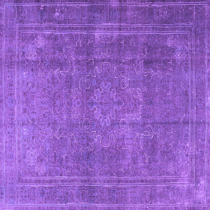 Square Persian Purple Traditional Rug, tr3774pur