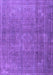 Machine Washable Persian Purple Traditional Area Rugs, wshtr3774pur