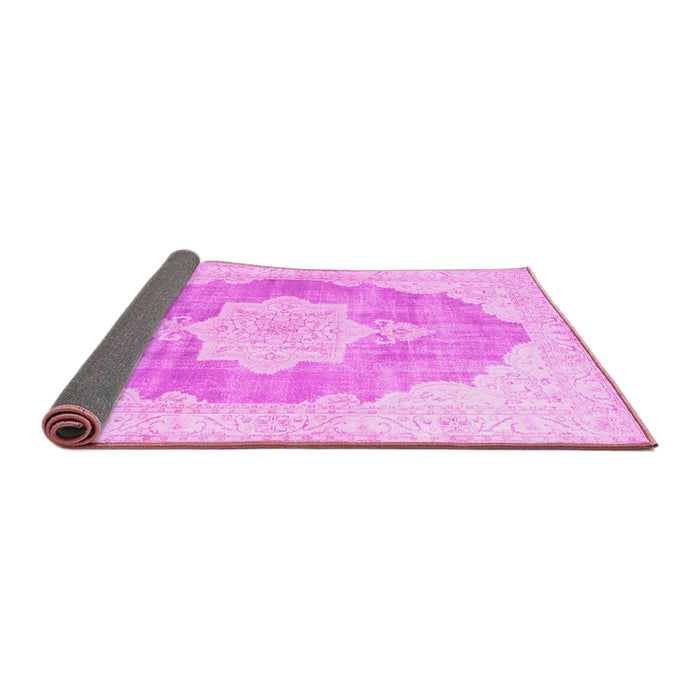 Sideview of Persian Pink Traditional Rug, tr3775pnk