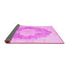 Sideview of Persian Pink Traditional Rug, tr3775pnk