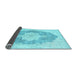 Sideview of Persian Light Blue Traditional Rug, tr3775lblu