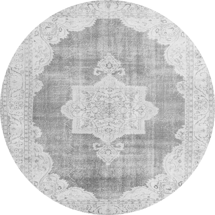 Machine Washable Persian Gray Traditional Rug, wshtr3775gry