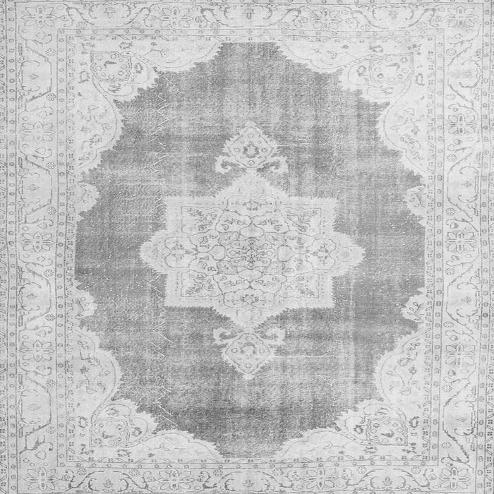 Serging Thickness of Persian Gray Traditional Rug, tr3775gry