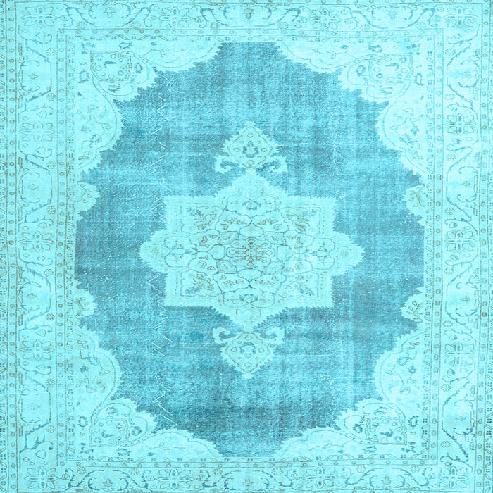 Square Persian Light Blue Traditional Rug, tr3775lblu