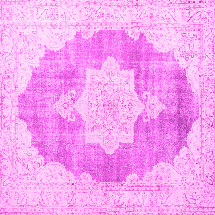 Square Persian Pink Traditional Rug, tr3775pnk