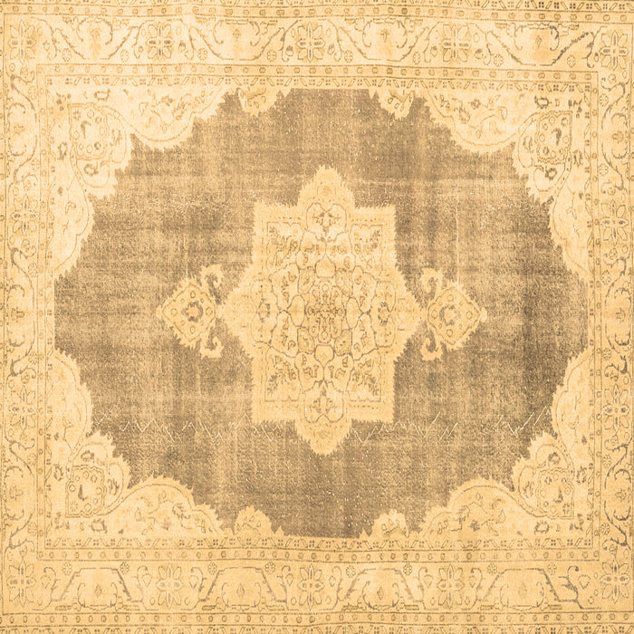 Square Persian Brown Traditional Rug, tr3775brn