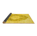 Sideview of Persian Yellow Traditional Rug, tr3775yw