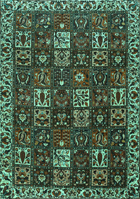 Persian Turquoise Traditional Rug, tr3776turq