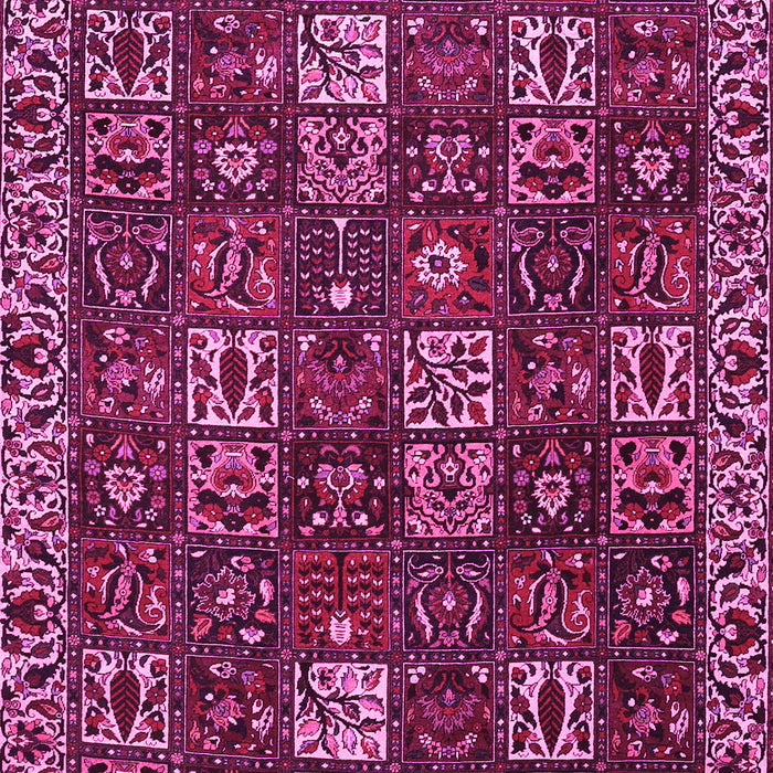 Machine Washable Persian Pink Traditional Rug, wshtr3776pnk