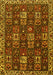 Machine Washable Persian Yellow Traditional Rug, wshtr3776yw