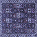Square Persian Blue Traditional Rug, tr3776blu