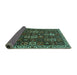 Sideview of Persian Turquoise Traditional Rug, tr3776turq