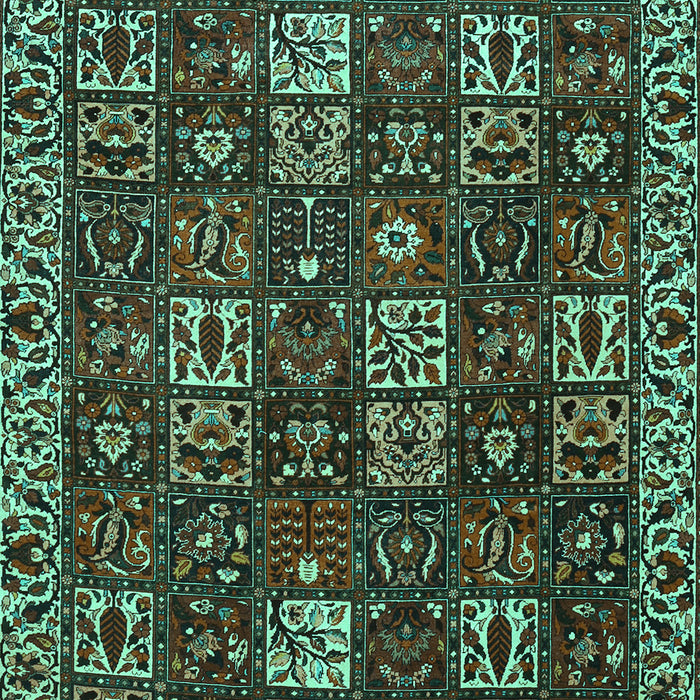 Machine Washable Persian Turquoise Traditional Area Rugs, wshtr3776turq