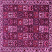 Square Persian Pink Traditional Rug, tr3776pnk