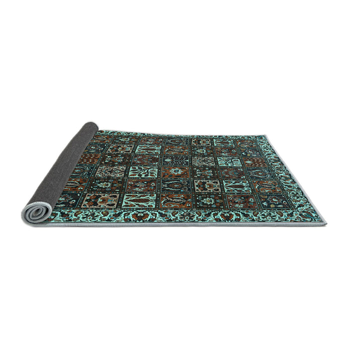 Sideview of Persian Light Blue Traditional Rug, tr3776lblu