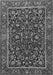 Serging Thickness of Machine Washable Persian Gray Traditional Rug, wshtr3777gry