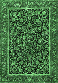 Persian Emerald Green Traditional Rug, tr3777emgrn