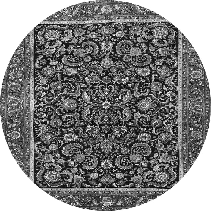 Square Persian Gray Traditional Rug, tr3777gry