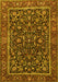 Machine Washable Persian Yellow Traditional Rug, wshtr3777yw