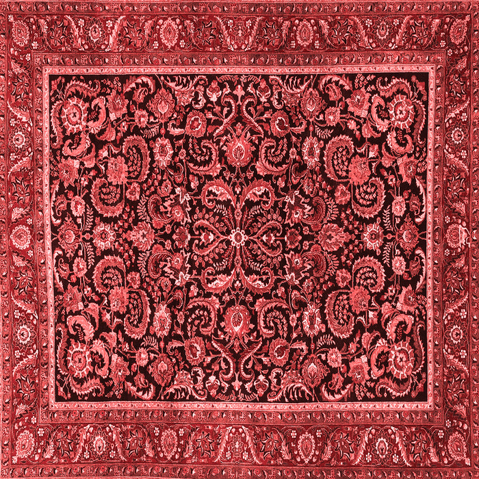 Machine Washable Persian Red Traditional Rug, wshtr3777red
