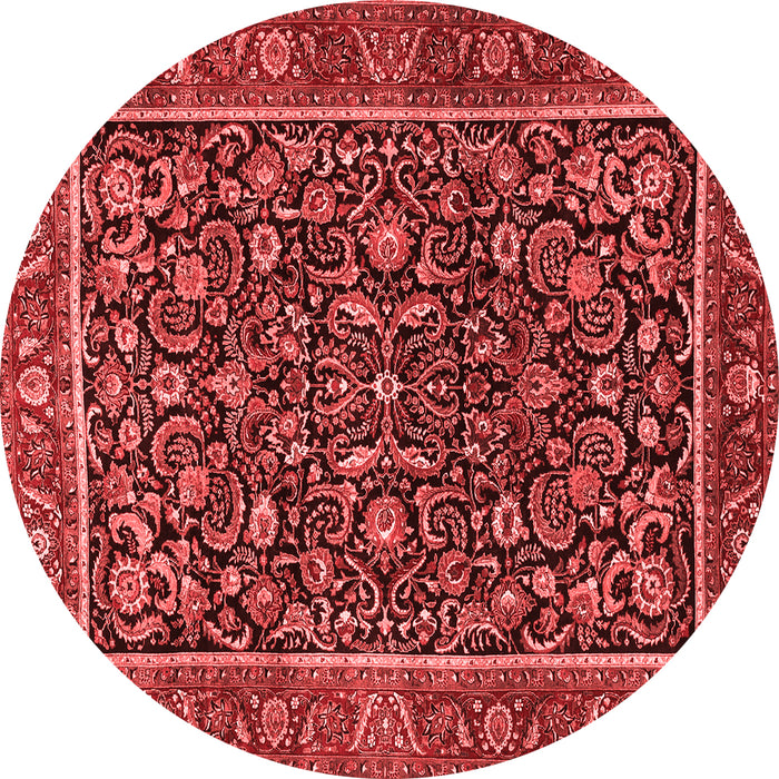 Machine Washable Persian Red Traditional Rug, wshtr3777red