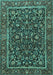 Persian Turquoise Traditional Rug, tr3777turq