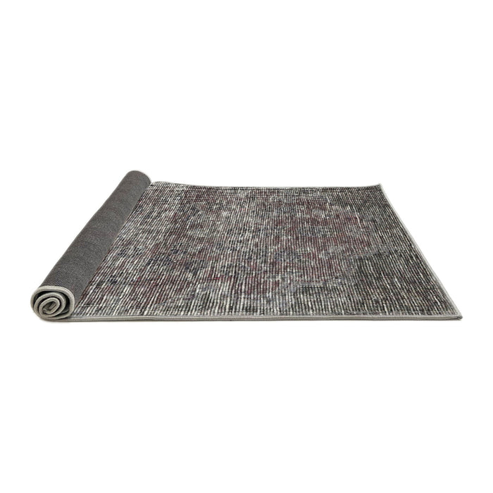 Sideview of Traditional Charcoal Gray Persian Rug, tr3778