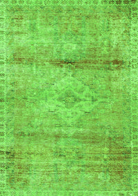 Medallion Green Traditional Rug, tr3779grn