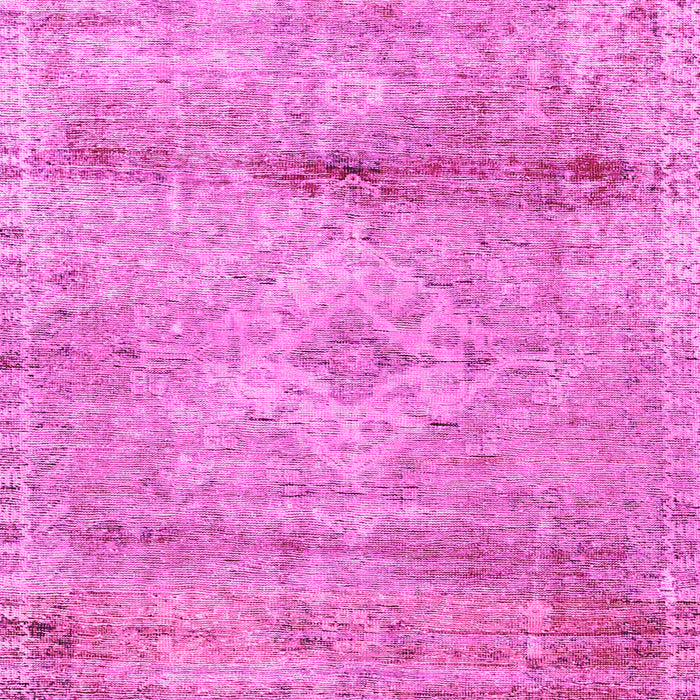 Machine Washable Medallion Pink Traditional Rug, wshtr3779pnk