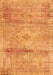 Medallion Orange Traditional Rug, tr3779org