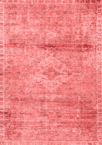 Medallion Red Traditional Rug, tr3779red