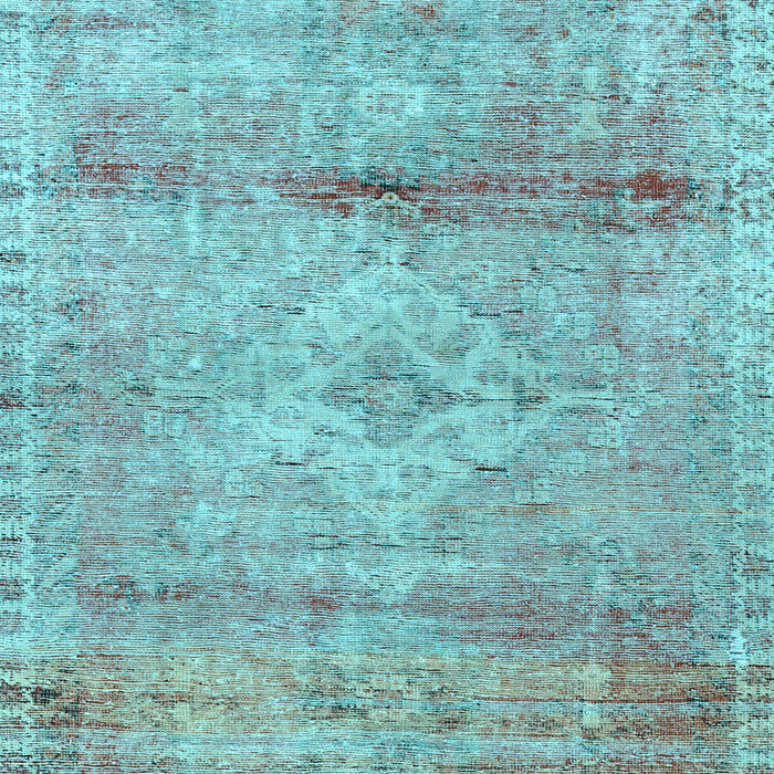 Medallion Light Blue Traditional Rug, tr3779lblu