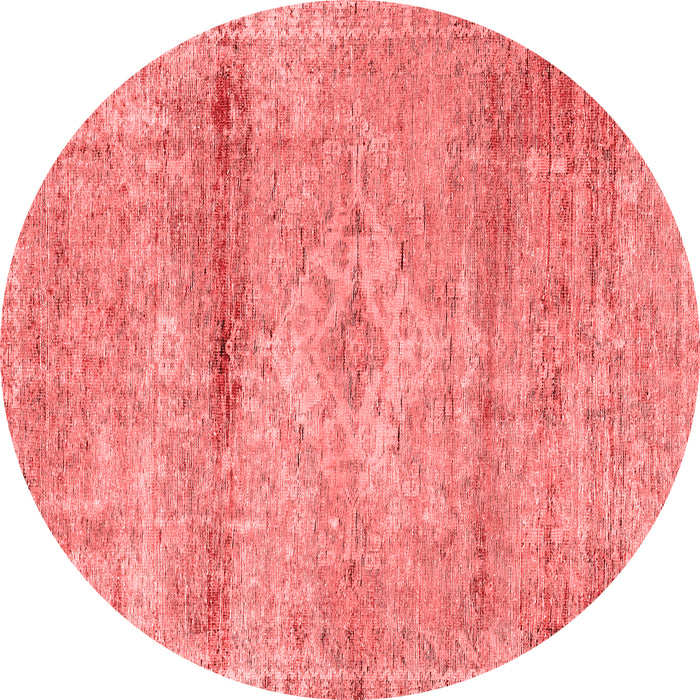 Machine Washable Medallion Red Traditional Rug, wshtr3779red
