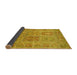 Sideview of Persian Yellow Traditional Rug, tr377yw