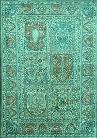 Persian Turquoise Traditional Rug, tr377turq