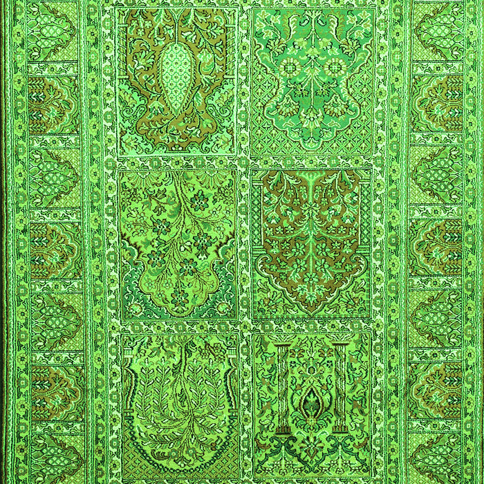Persian Green Traditional Rug, tr377grn