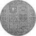 Machine Washable Persian Gray Traditional Rug, wshtr377gry